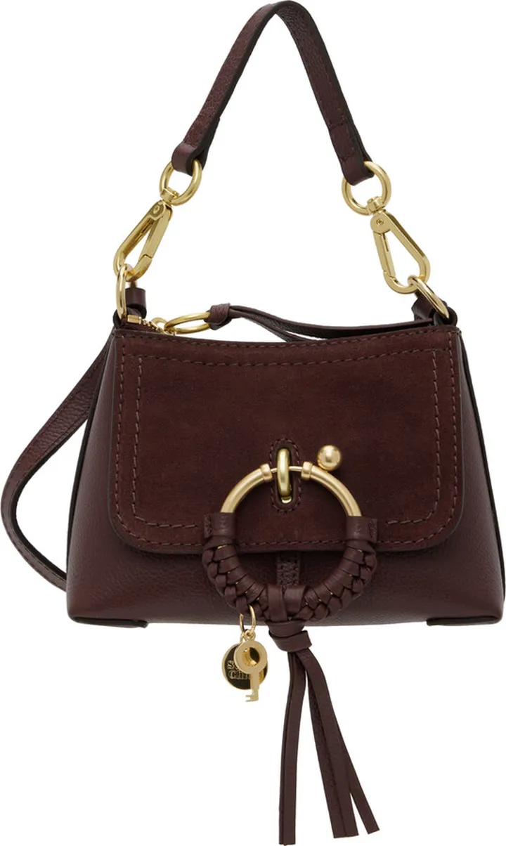 See by Chloé Burgundy Mini Joan Crossbody Bag