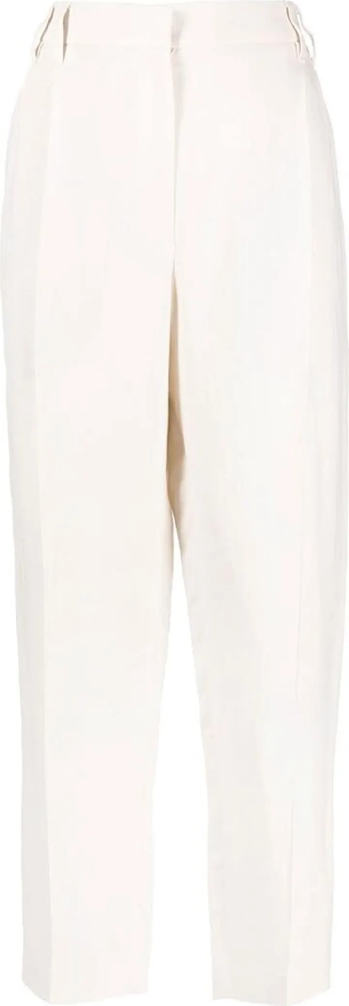 High-Waisted Straight-Leg Trousers