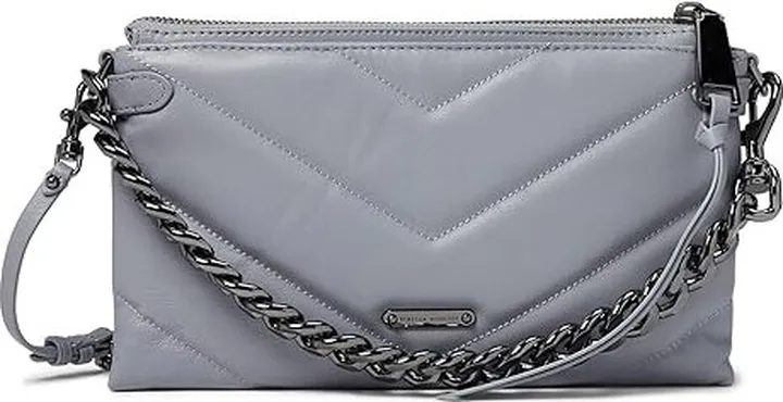 Rebecca Minkoff Edie Maxi Medium Crossbody (Smoke) Handbags