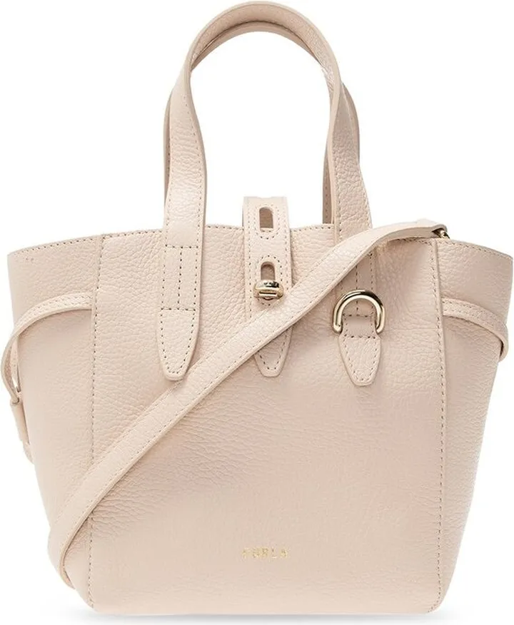 Furla Net Logo Printed Mini Tote Bag