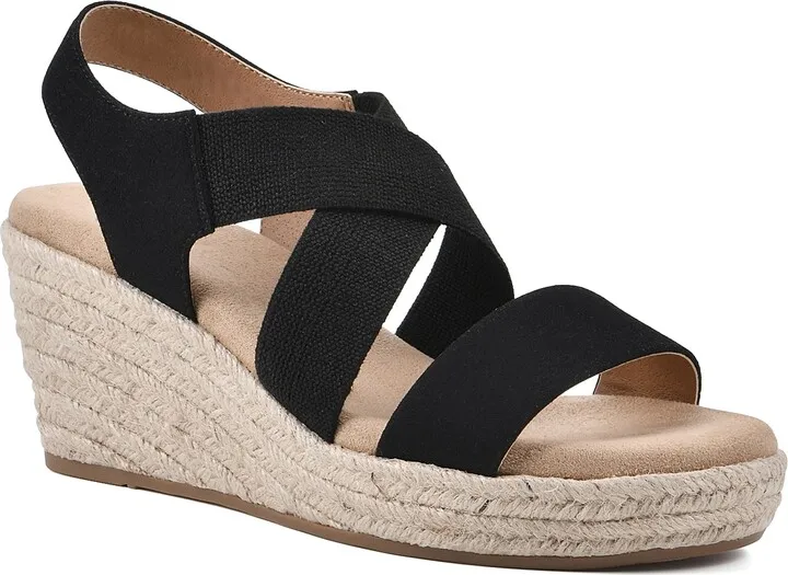 White Mountain Yanda Espadrille Wedge Sandal