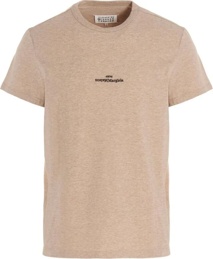 Maison Margiela Logo Embroidered Crewneck T-Shirt
