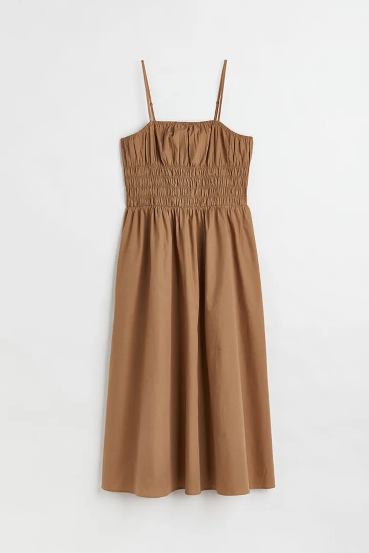 Smocked-waist Dress
