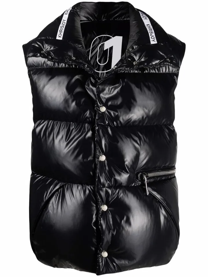 Logo-Print Puff Oversized Gilet