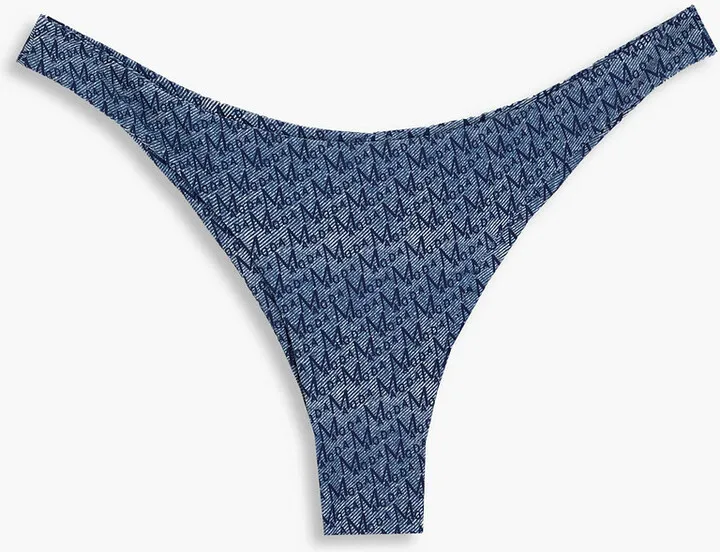 Printed low-rise bikini briefs