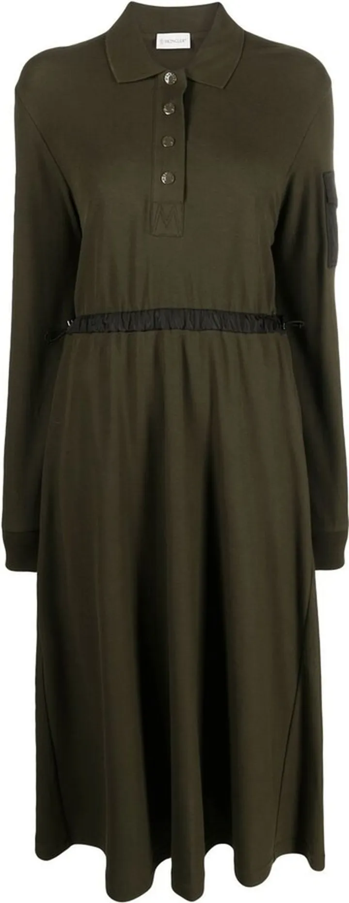 Long-Sleeve Midi Shirt Dress