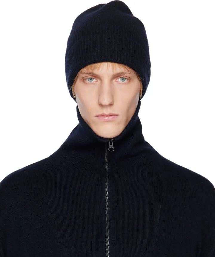 LISA YANG Navy Monaco Beanie
