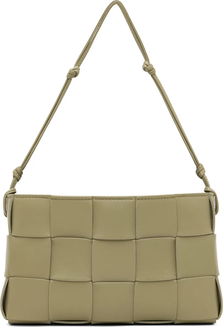 Bottega Veneta Khaki Cassette Pouch Bag