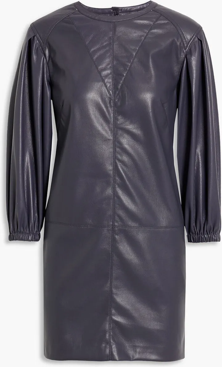 Wyanna faux leather mini dress