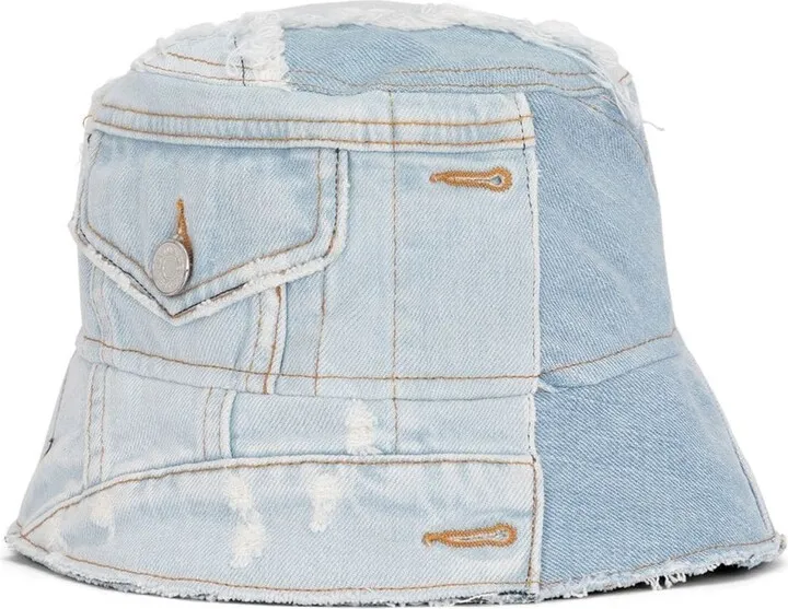 Patchwork Denim Bucket Hat