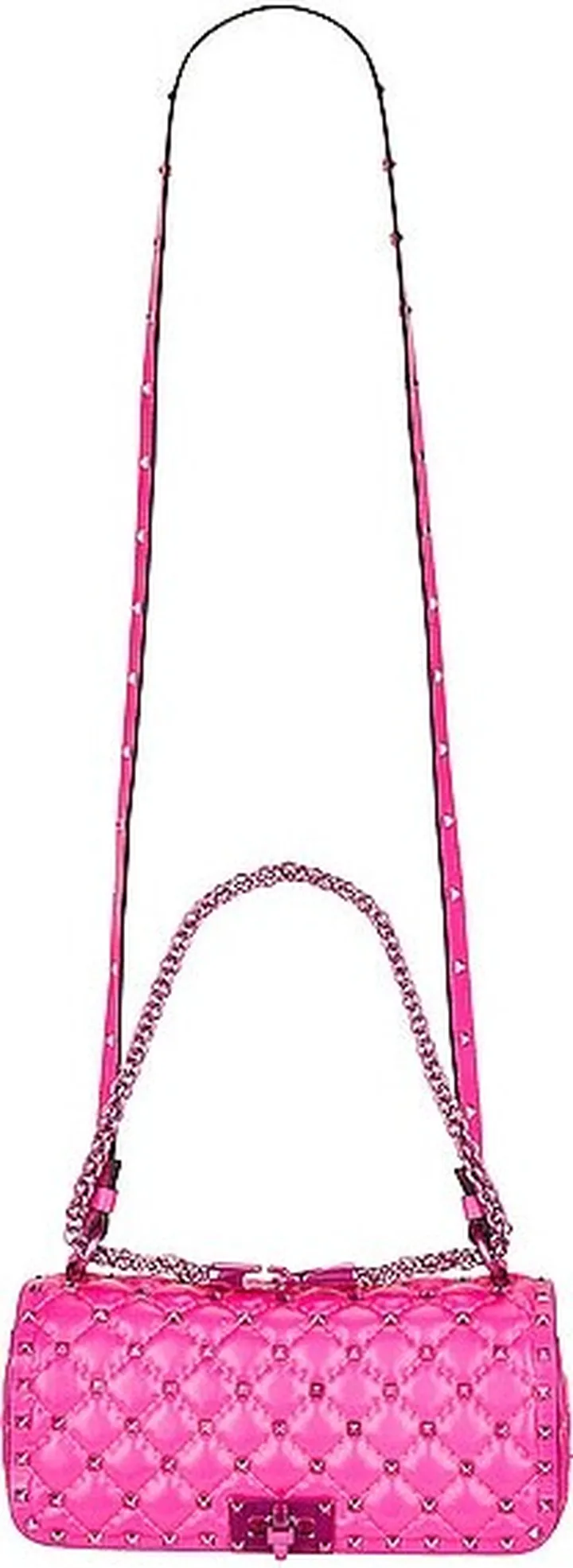 Valentino Garavani Small Rockstud Spike Shoulder Bag in Pink