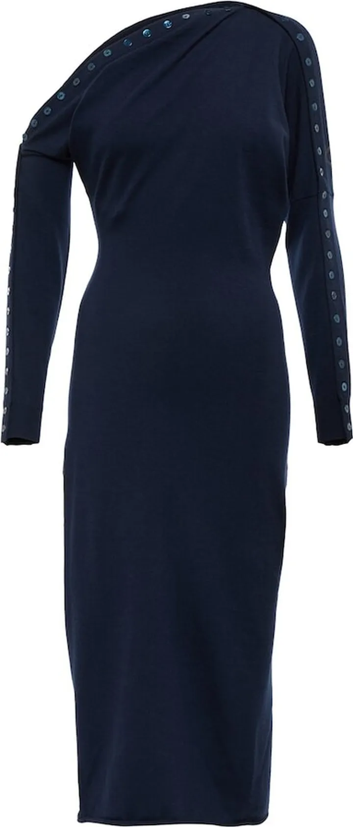 Jeevika merino-blend midi dress