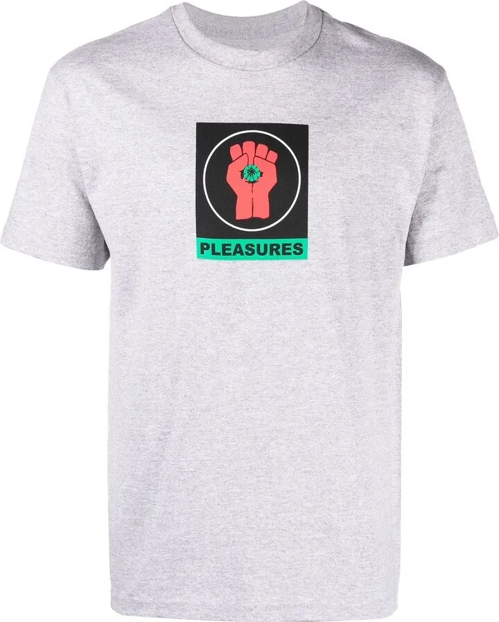 badge logo-print T-shirt