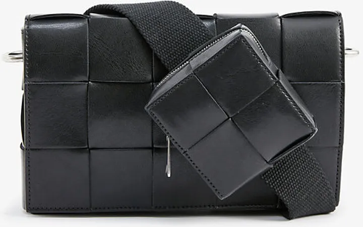 Black Cassette Leather Cross-body bag