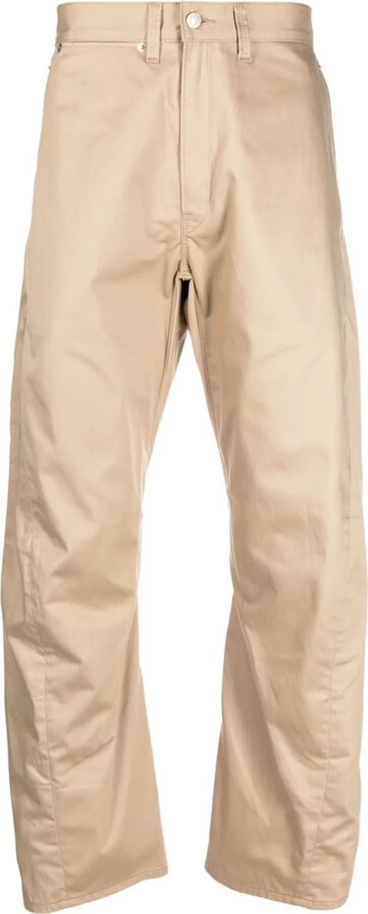 Barrel Straight-Leg Chino Trousers