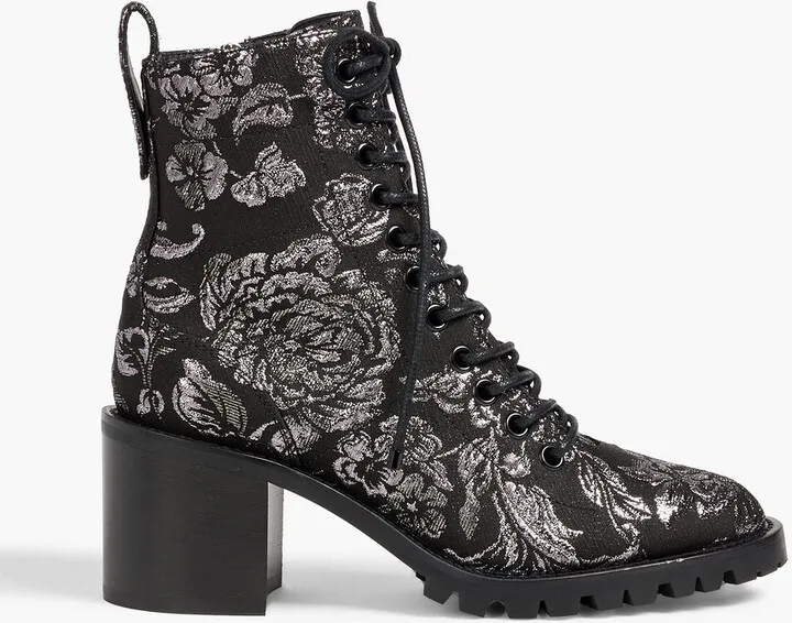 Cruz 65 metallic brocade ankle boots