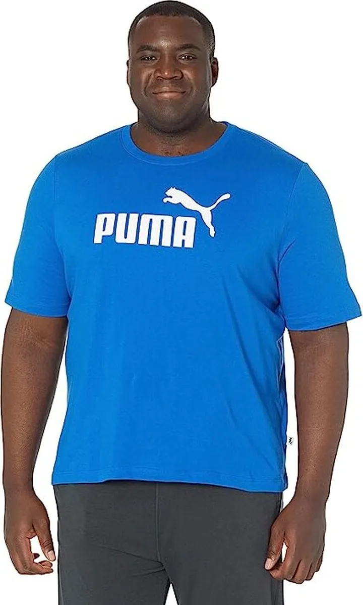 PUMA Big Tall Essential Logo Tee (PUMA Royal) Men's Clothing
