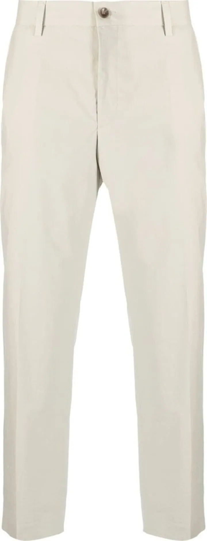 Stretch-Cotton Cropped Trousers
