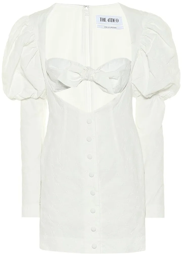 Cotton-blend minidress