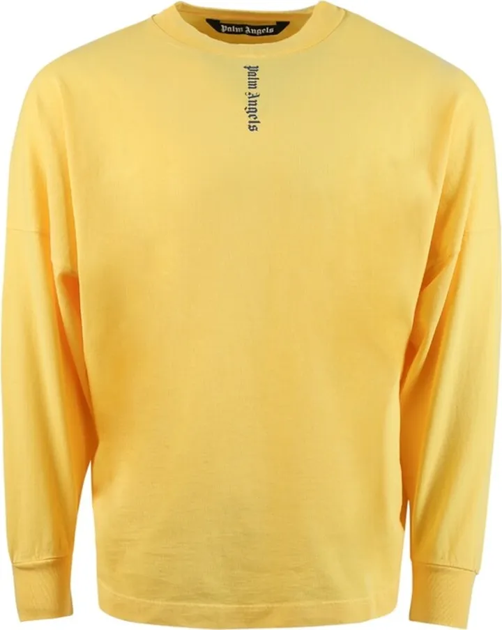 Vertical Logo Long-sleeve Tee Yellow
