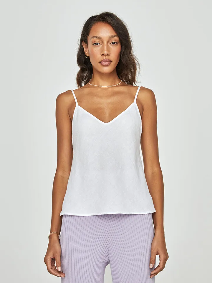Linen Camisole - White