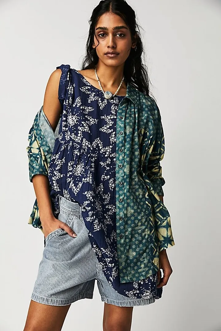 Belezza Printed Babydoll Dress by Free People