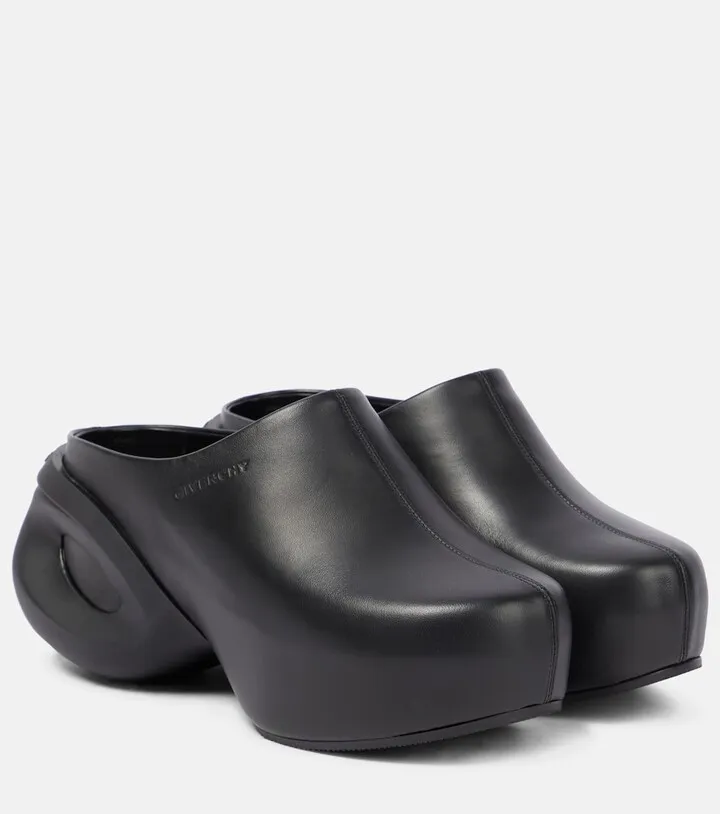 G leather clogs