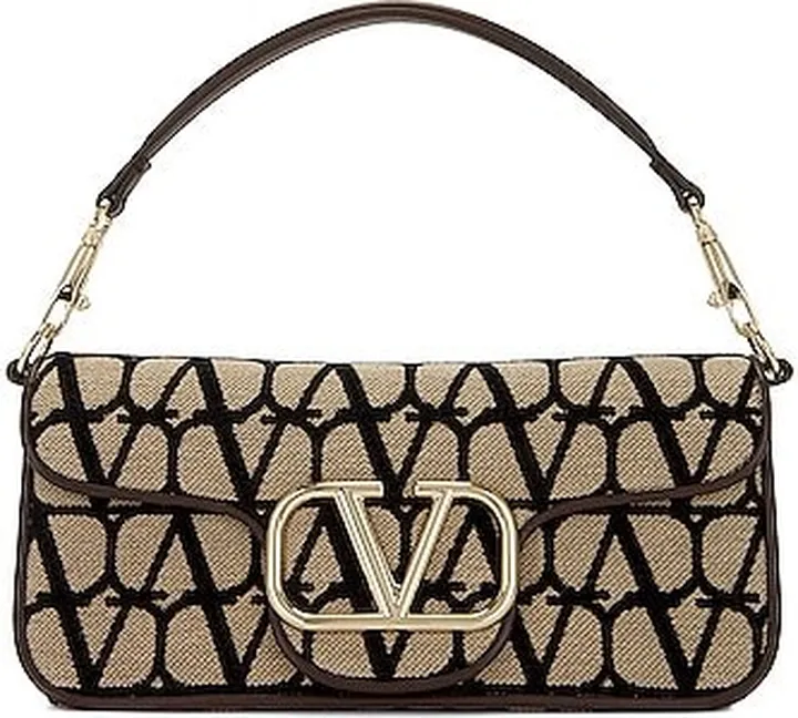 Valentino Garavani Loco Shoulder Bag in Nude