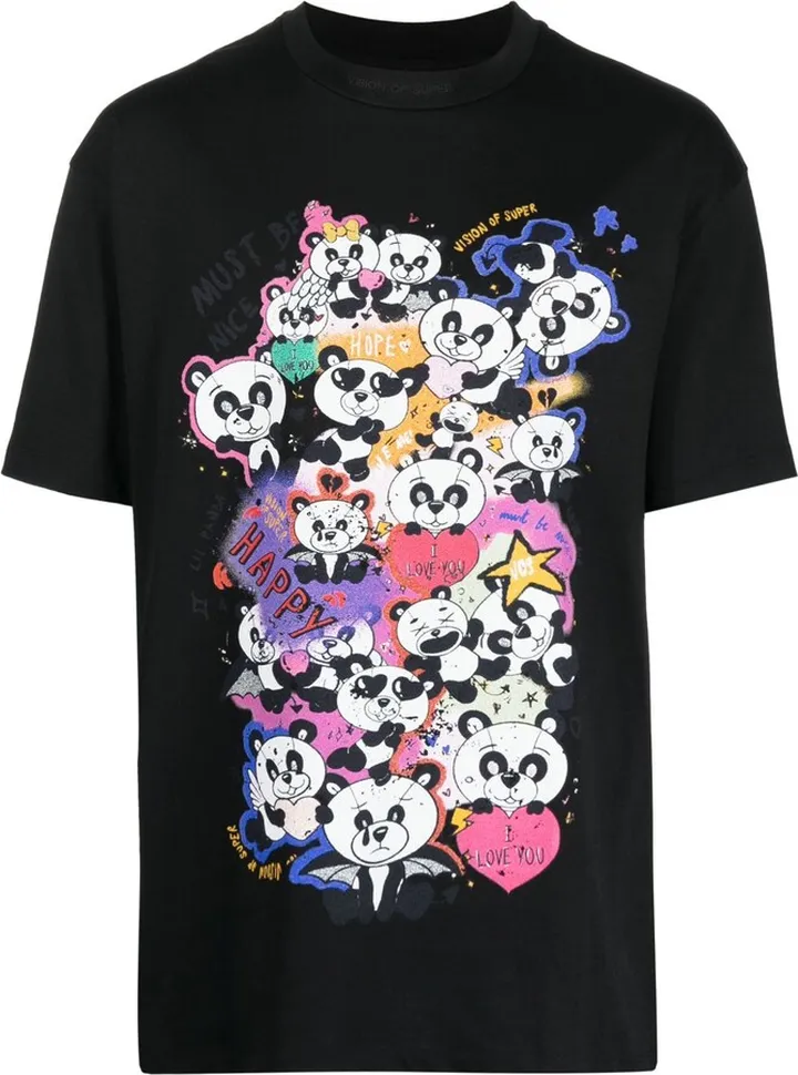 Love Pandy print T-shirt