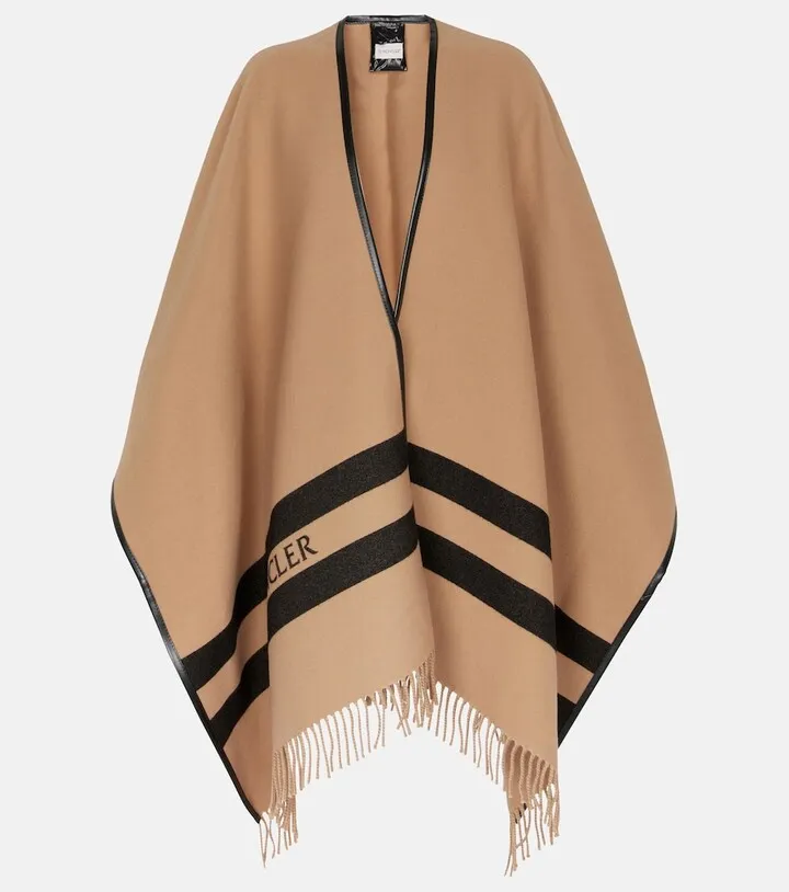Wool logo cape