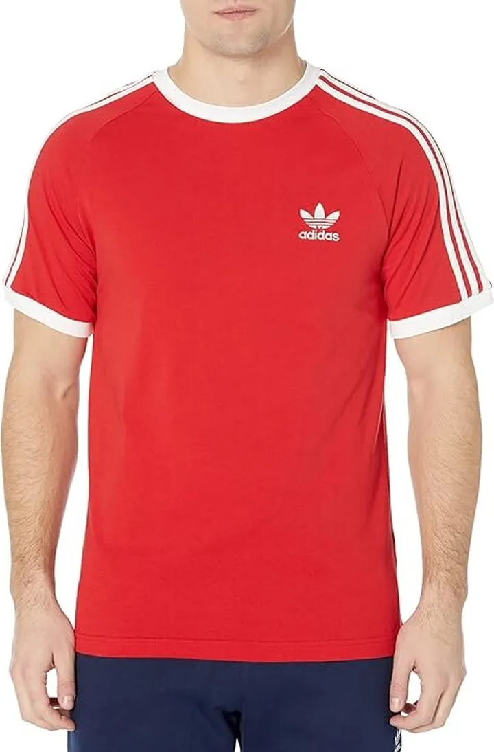 adidas Originals 3-Stripes Tee (Better Scarlet) Men's T Shirt