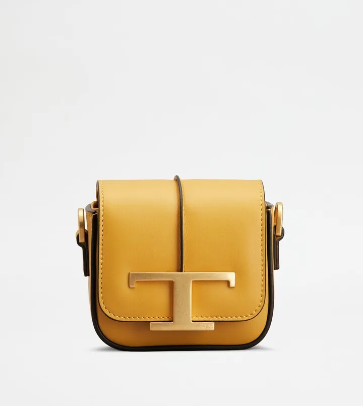 T Timeless Crossbody Bag in Leather Micro