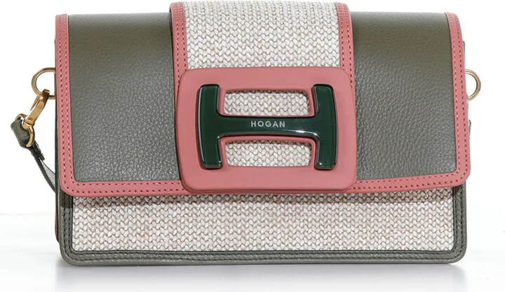 Two-tone H-bag Shoulder Bag