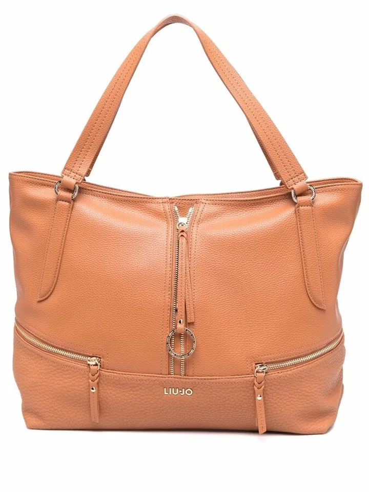 Zip-Detail Shoulder Bag