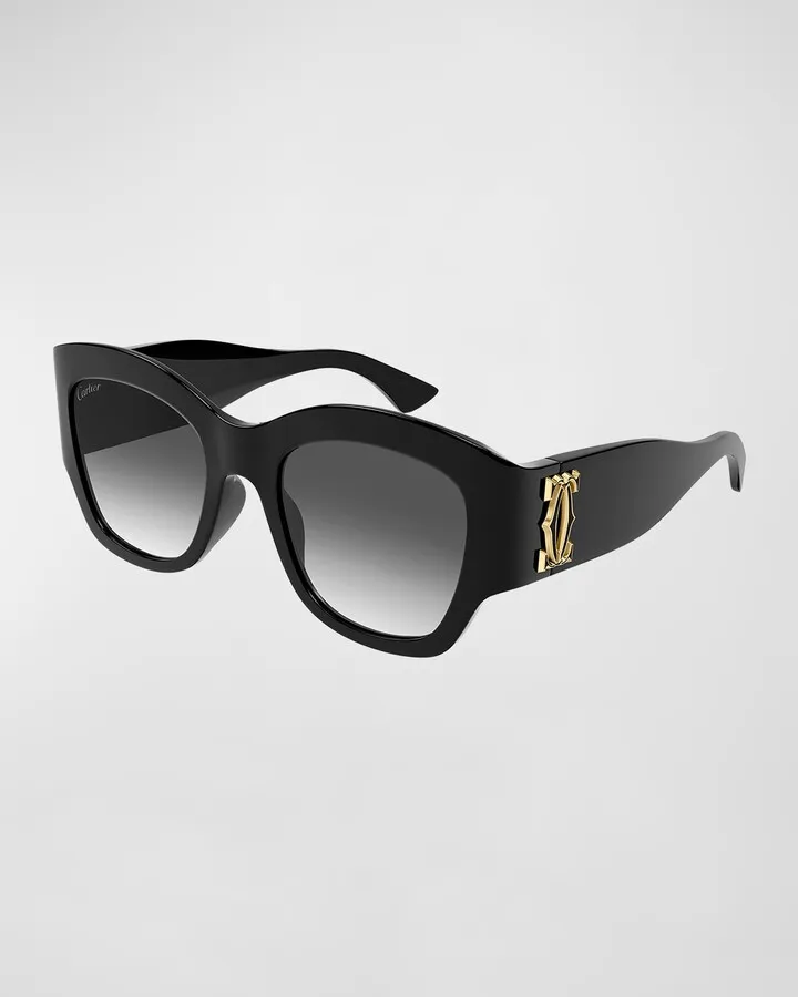 Oversized Acetate Cat-Eye Sunglasses