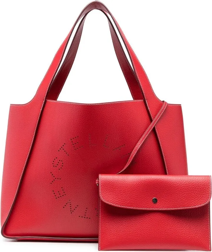 Perforated Logo-Detail Tote Bag