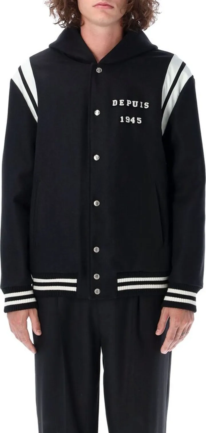 Balmain Long-Sleeved Hooded Teddy Jacket