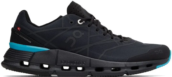 On Black & Blue Cloudnova Z5 Sneakers