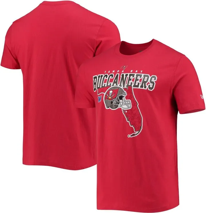 Men's New Era Red Tampa Bay Buccaneers Local Pack T-shirt