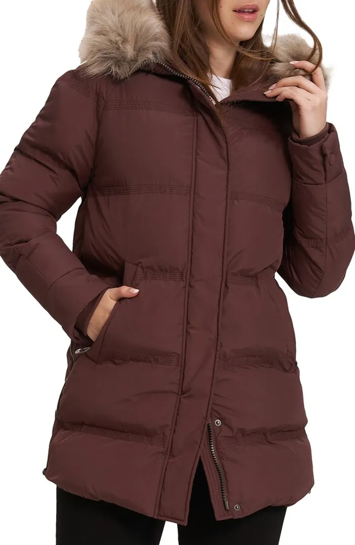 Ophelia Faux Fur Trim Puffer Parka