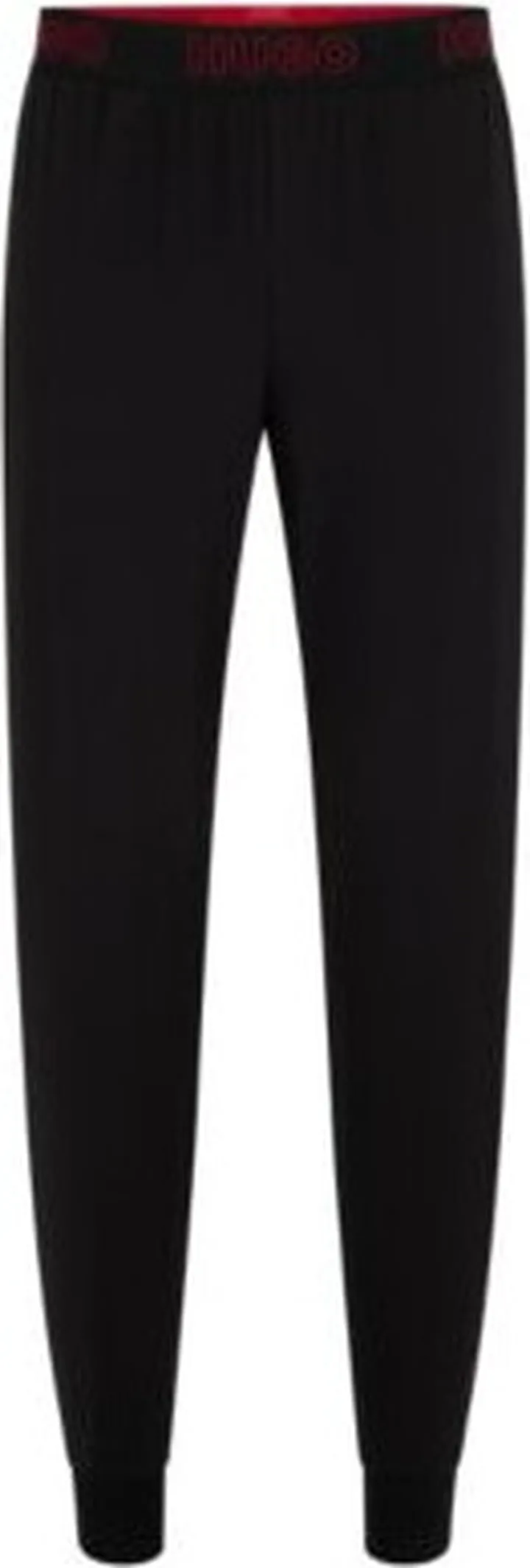 Cotton-blend pajama bottoms with logo waistband