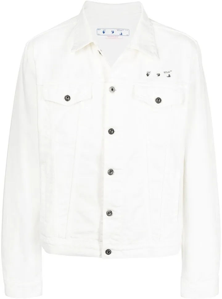 Caravaggio-print denim jacket