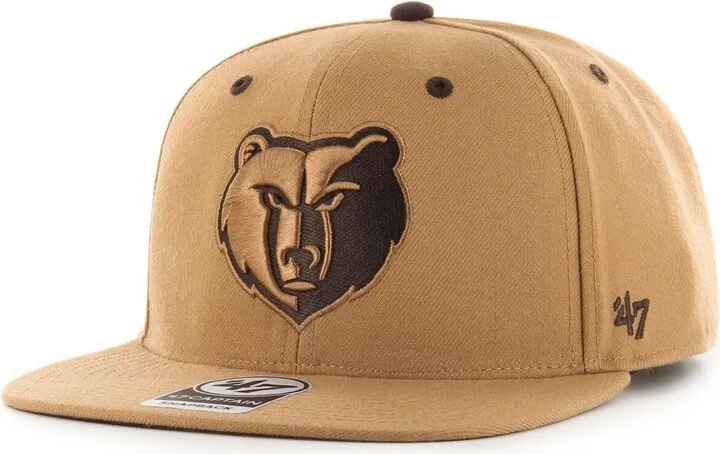 Men's '47 Brand Tan Memphis Grizzlies Toffee Captain Snapback Hat