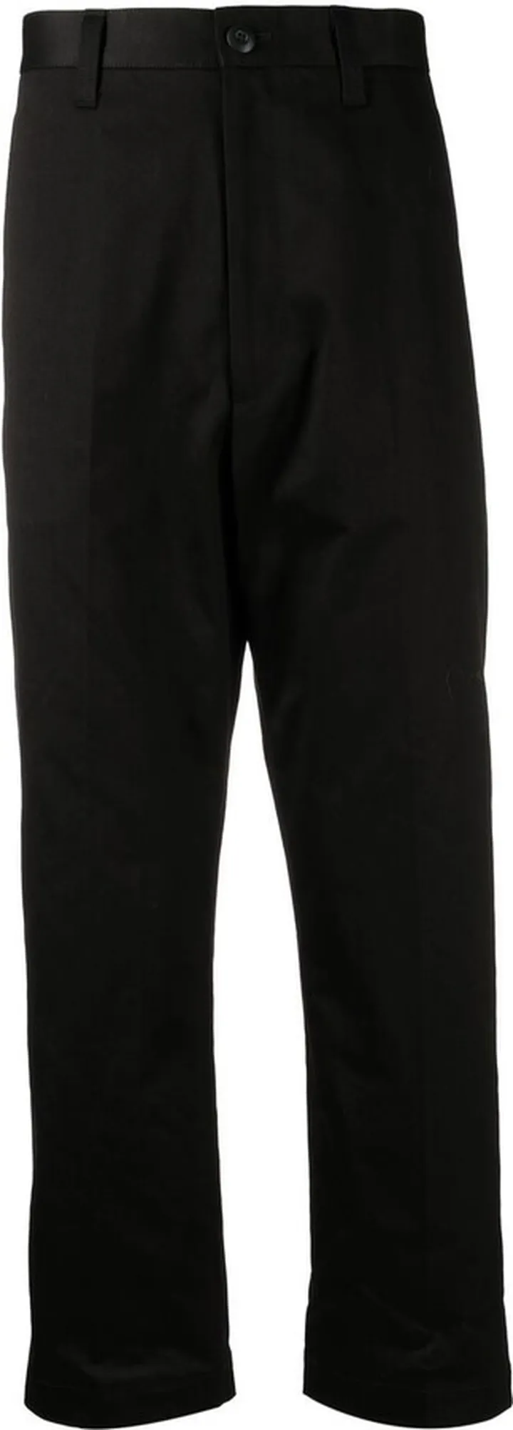 Straight-Leg Cotton Trousers