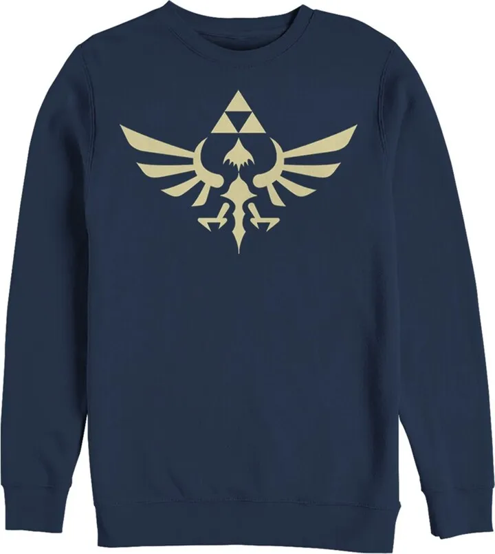 Men's Nintendo Triforce Sweatshirt - Navy Blue - Small