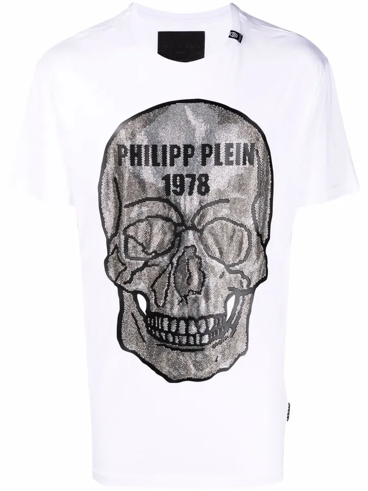 crystal skull cotton T-shirt