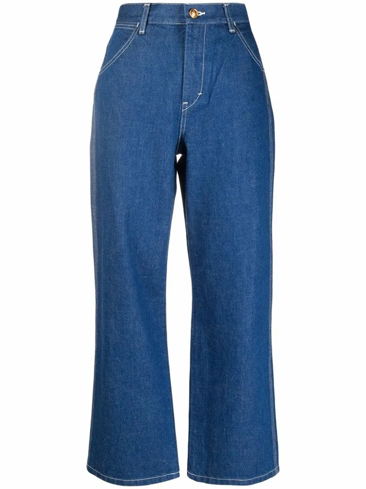 High-Rise Cropped Jeans