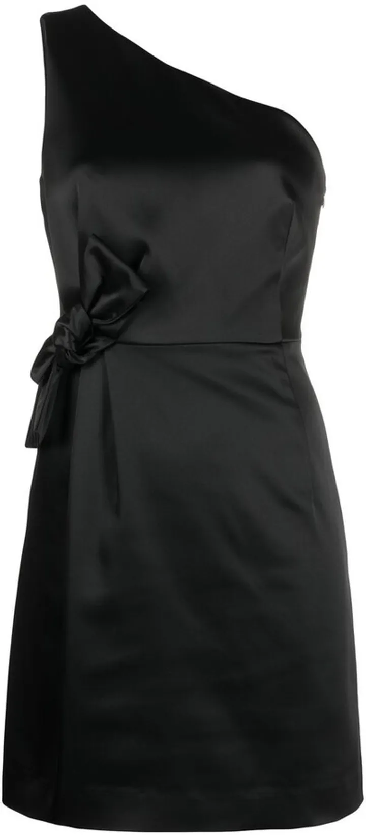 One-Shoulder Bow-Detail Minidress
