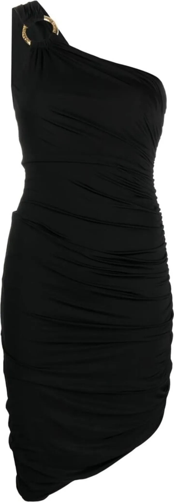 Draped One-Shoulder Minidress