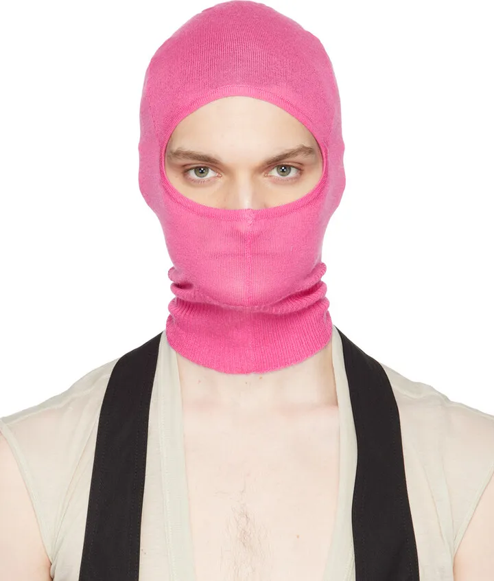 Rick Owens Pink Skull Balaclava
